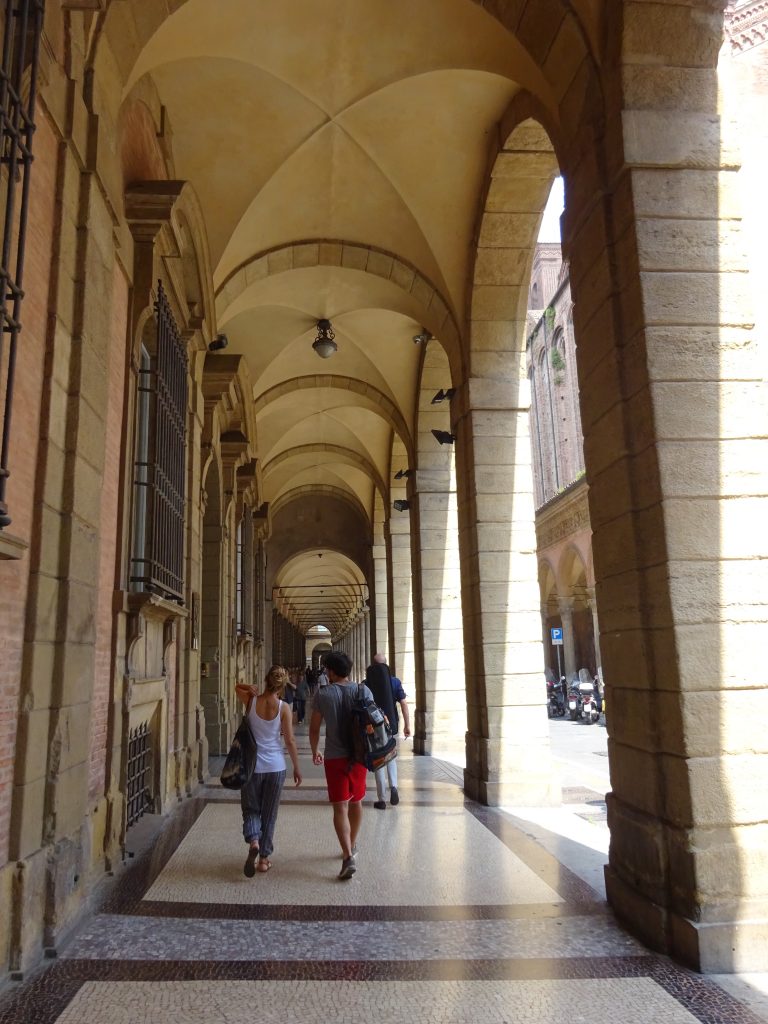 Bologna's famous porticos