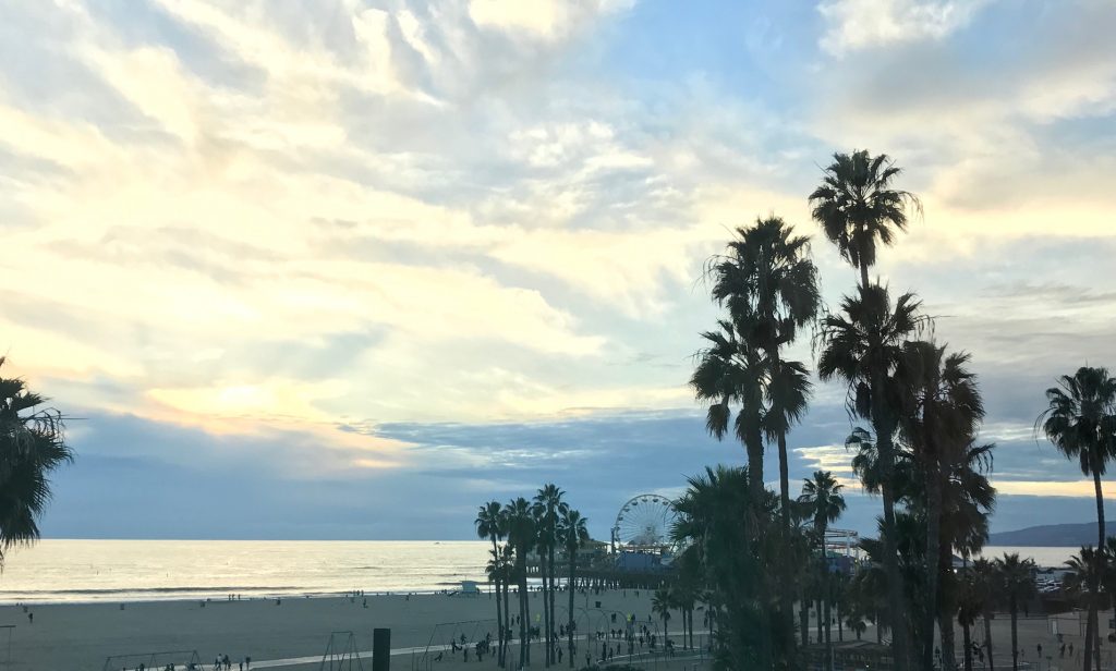 Sunset over Santa Monica Pier